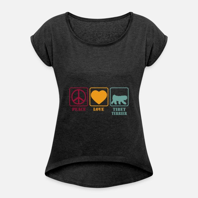 Tibetan Tibet Terrier Dog - Peace Love Retro