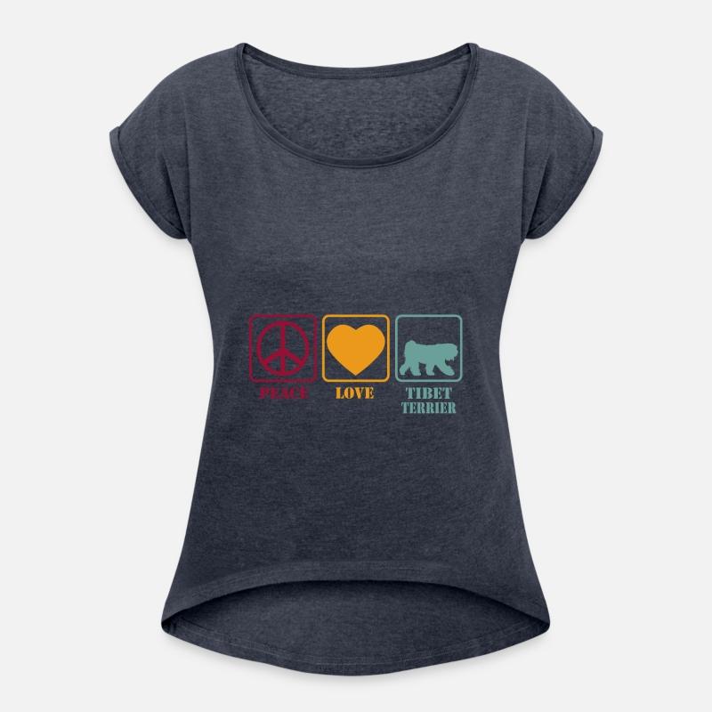 Tibetan Tibet Terrier Dog - Peace Love Retro