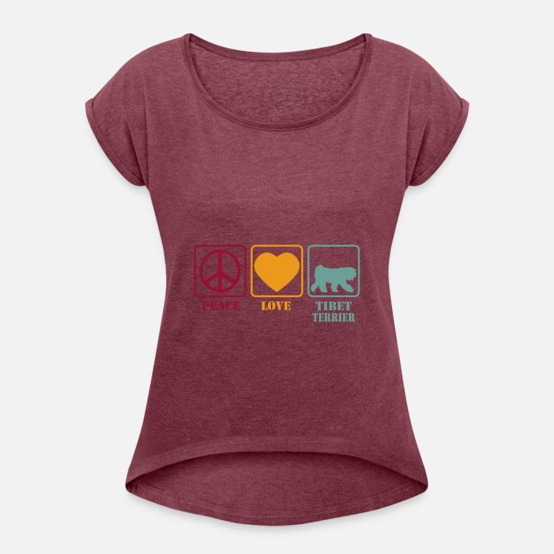 Tibetan Tibet Terrier Dog - Peace Love Retro