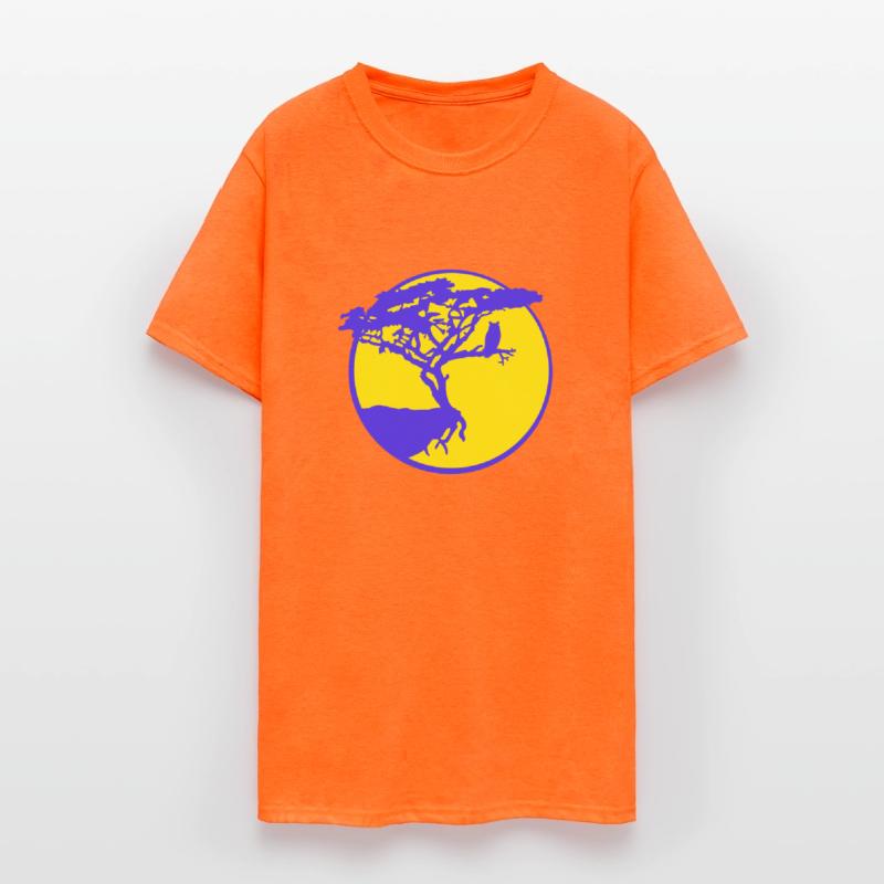 Tree Owl Bird Moon Cliff Round Night Silhouette