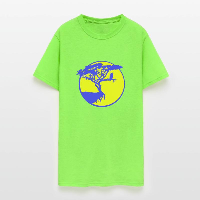 Tree Owl Bird Moon Cliff Round Night Silhouette