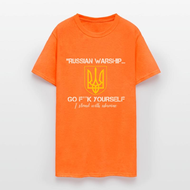 ukraine flag Russian Warship Go Fuck Yourself