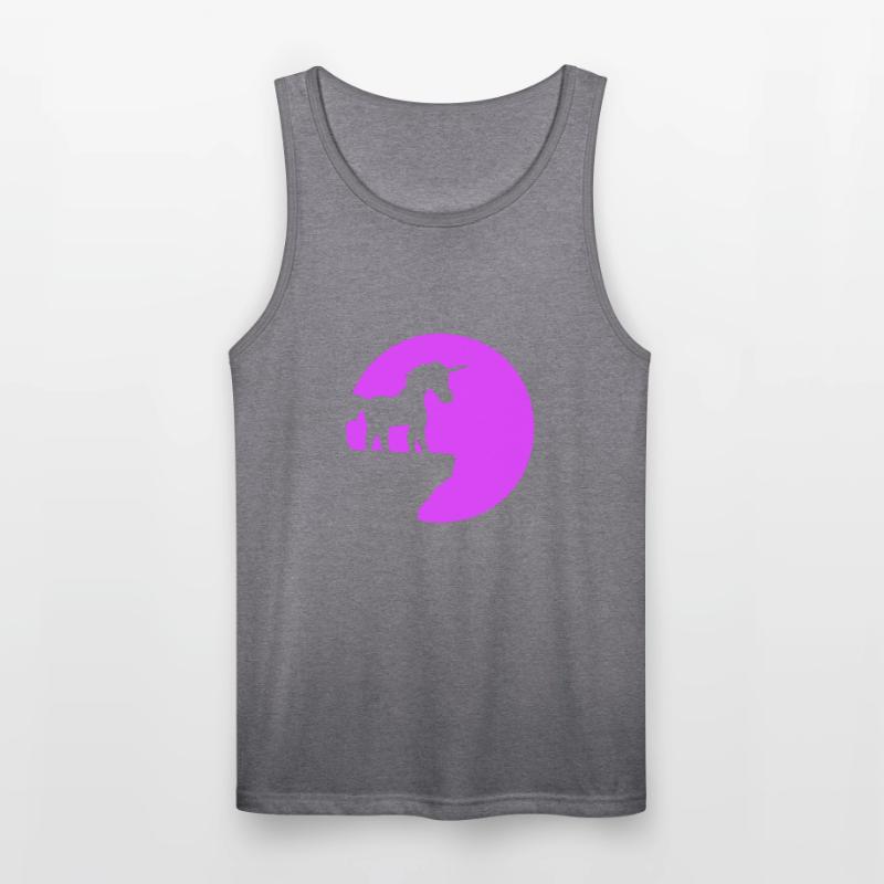 Unicorn Cliff Moon Mountain Night Sweet Silhouette