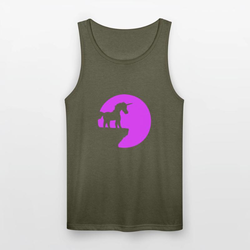 Unicorn Cliff Moon Mountain Night Sweet Silhouette