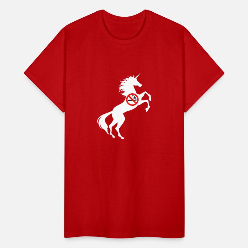 Unicorn No Smoking Symbol T-Shirt Don't Smoke Pun