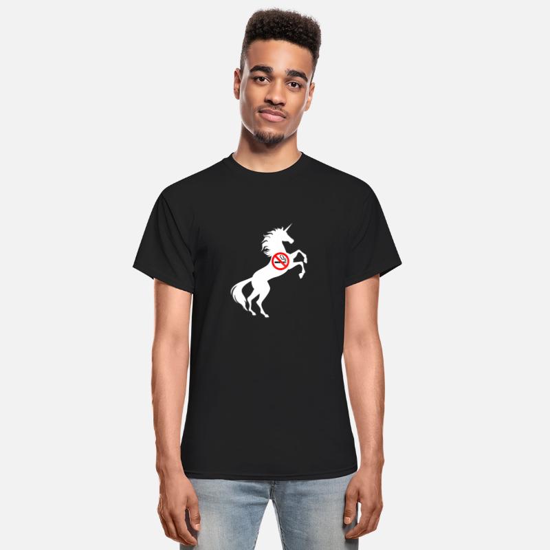 Unicorn No Smoking Symbol T-Shirt Don't Smoke Pun