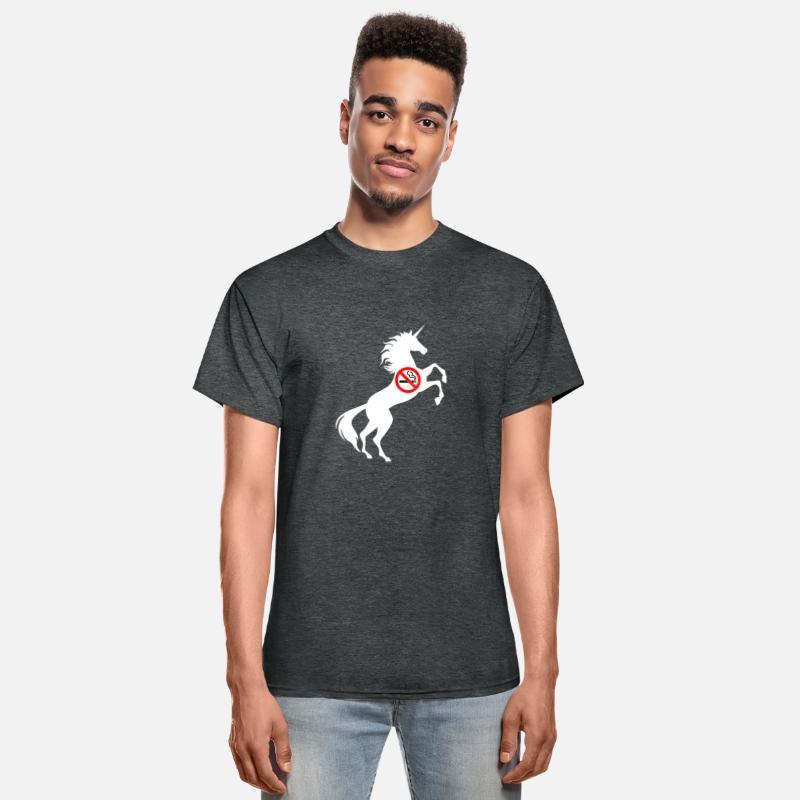 Unicorn No Smoking Symbol T-Shirt Don't Smoke Pun