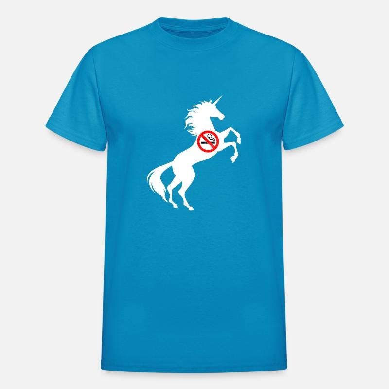 Unicorn No Smoking Symbol T-Shirt Don't Smoke Pun