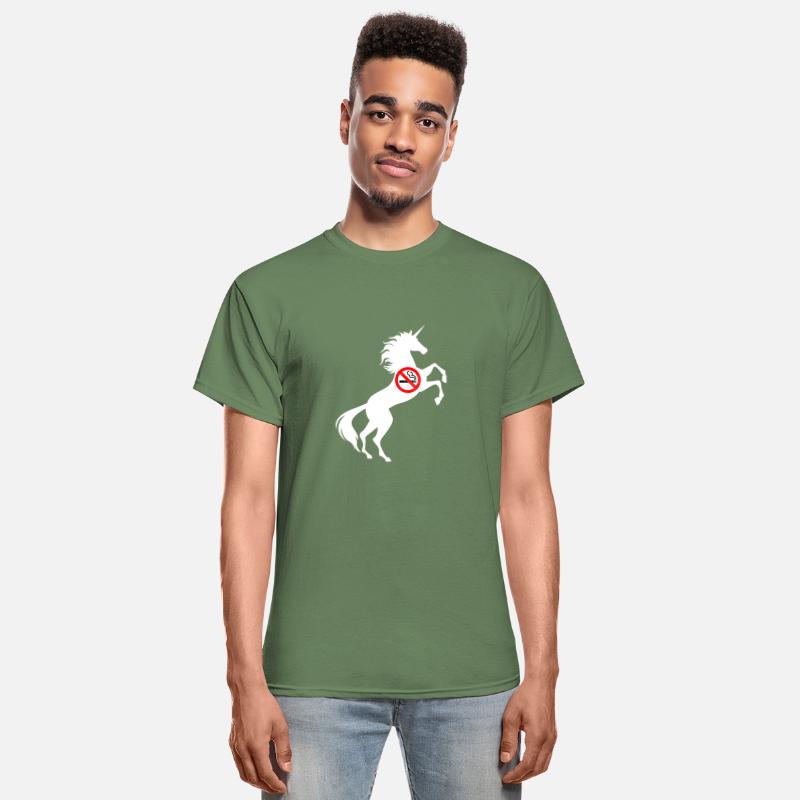 Unicorn No Smoking Symbol T-Shirt Don't Smoke Pun