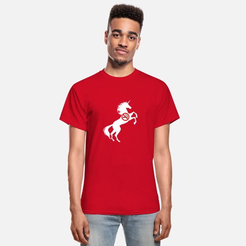 Unicorn No Smoking Symbol T-Shirt Don't Smoke Pun