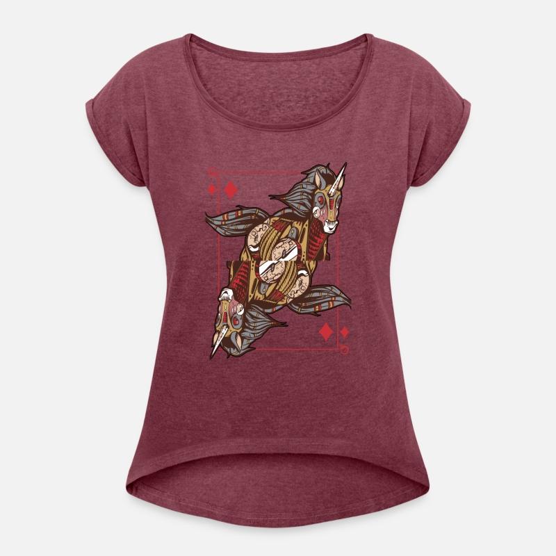 Unicorn steampunk card game Queen of Diamonds Poke