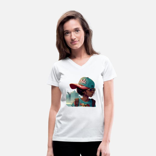 Urban Girl with Sunglasses