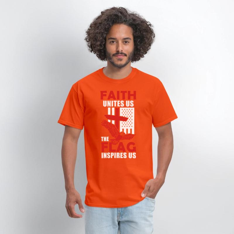 US American Eagle Flag Cross Inspiring Christian