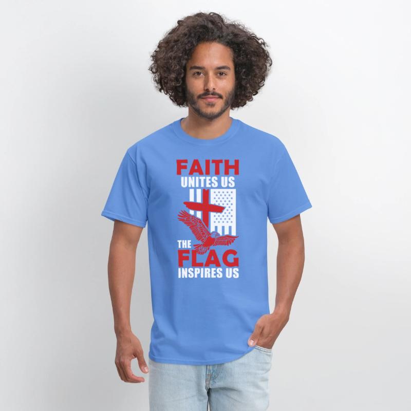 US American Eagle Flag Cross Inspiring Christian