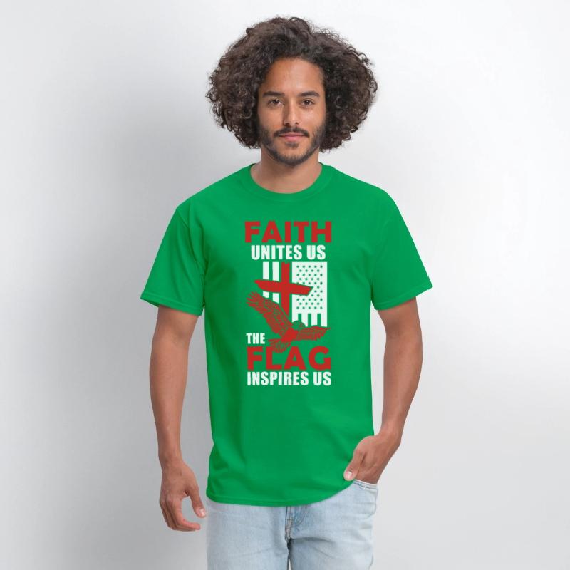 US American Eagle Flag Cross Inspiring Christian