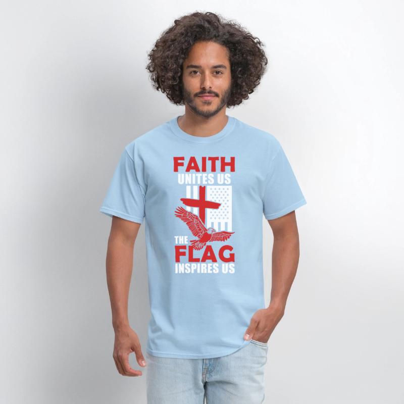 US American Eagle Flag Cross Inspiring Christian