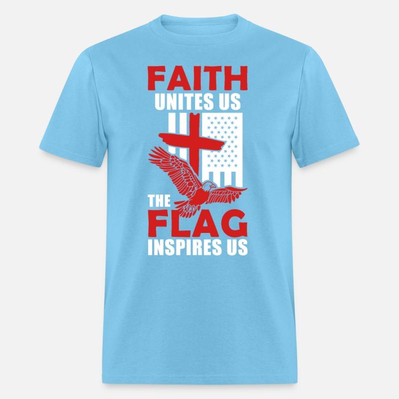 US American Eagle Flag Cross Inspiring Christian