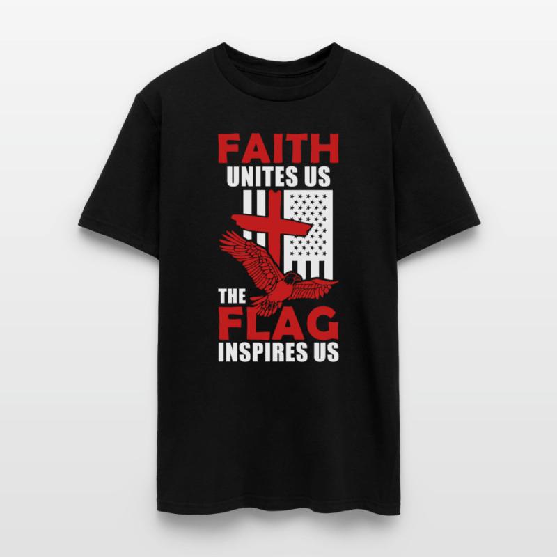 US American Eagle Flag Cross Inspiring Christian