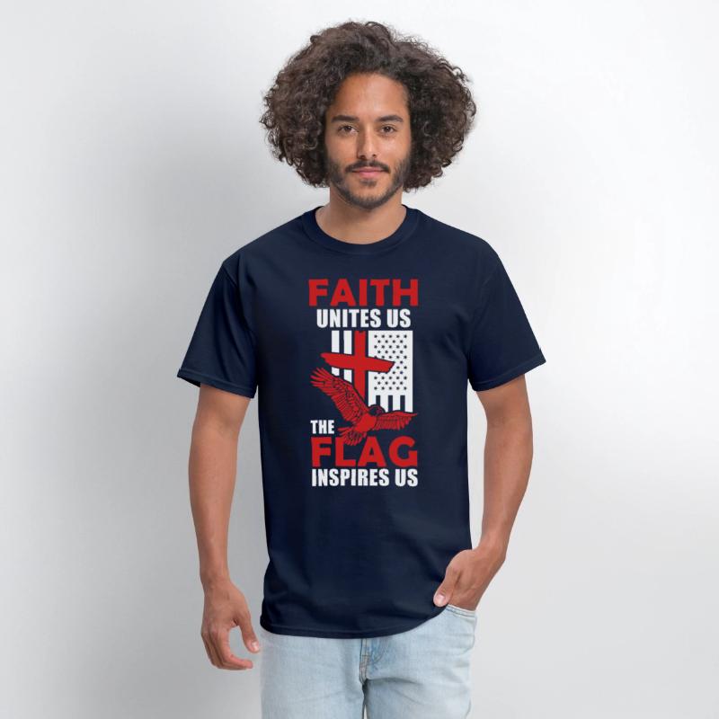 US American Eagle Flag Cross Inspiring Christian