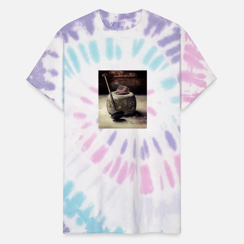 USA Curling Athlete Vintage Curling Stone