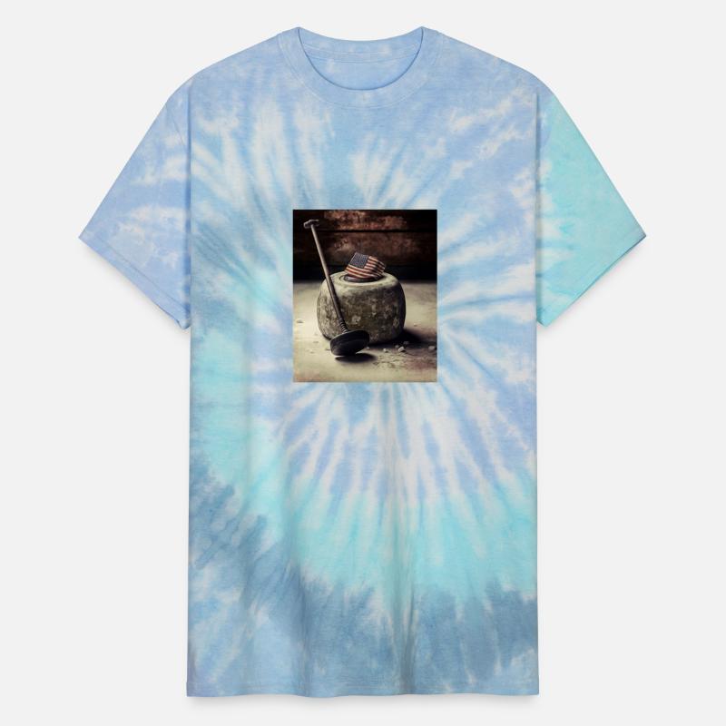 USA Curling Athlete Vintage Curling Stone