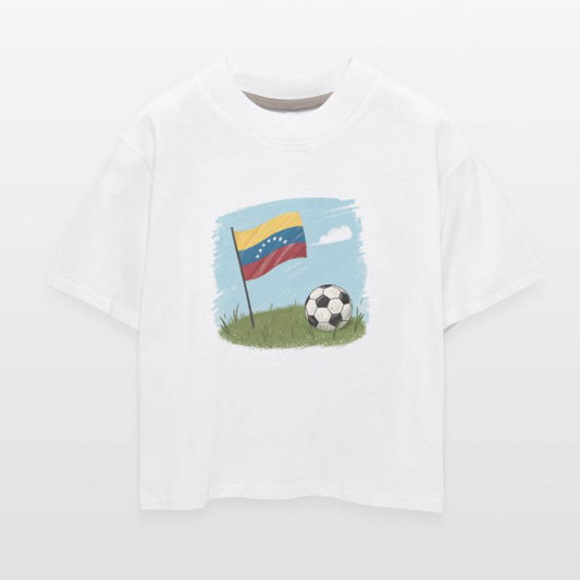 Venezuela flag and crayon-style soccer ball