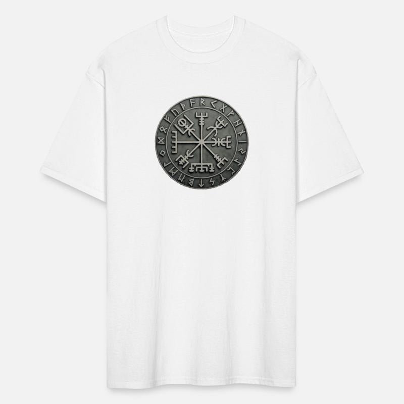 Viking compass carved into stone