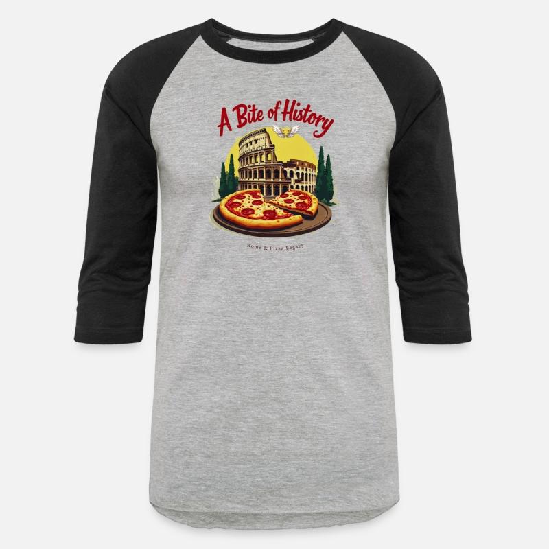 "Vintage Colosseum & Neapolitan Pizza Art Design"