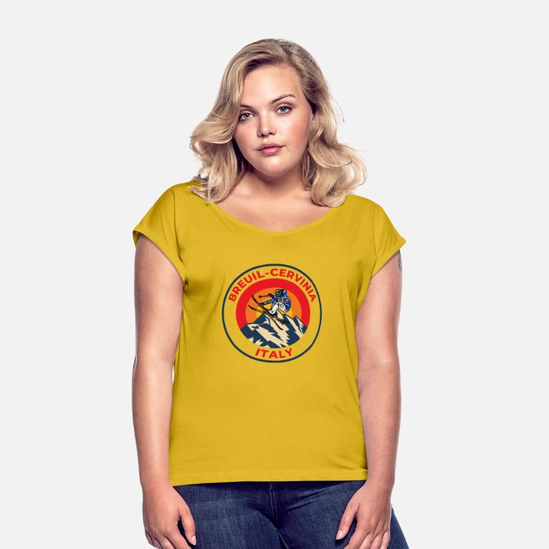 Vintage Cool Skiing in Breuil-Cervina italy Sunset