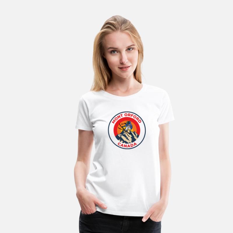 Vintage Cool Skiing in Mont Orford Canada Sunset