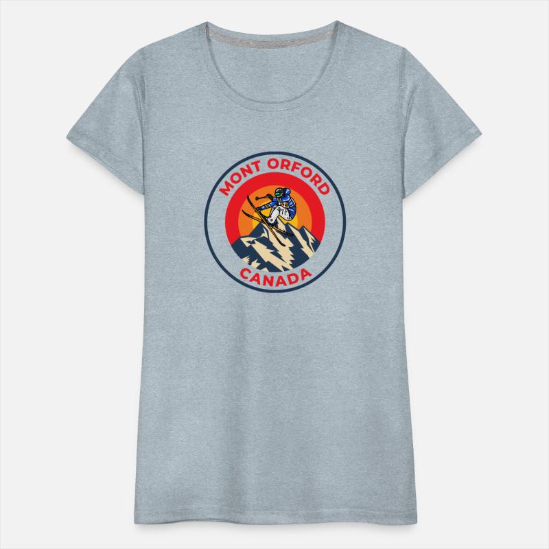 Vintage Cool Skiing in Mont Orford Canada Sunset