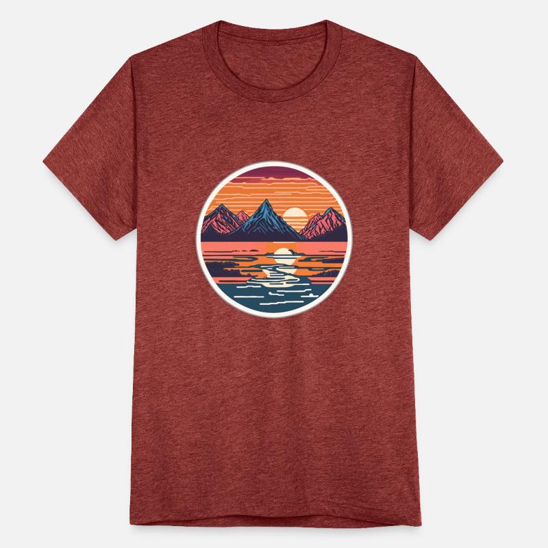 Vintage mountains view