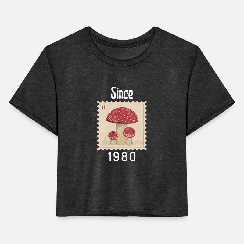 vintage mushroom stamps logo