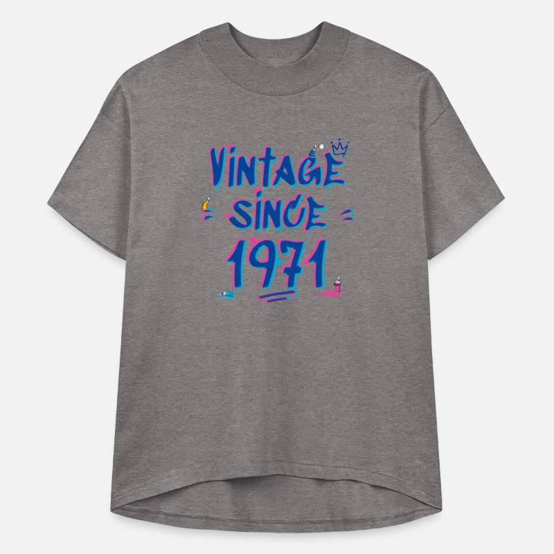 Vintage Since 1971 Graffiti Glitch 54th Bday Vibes