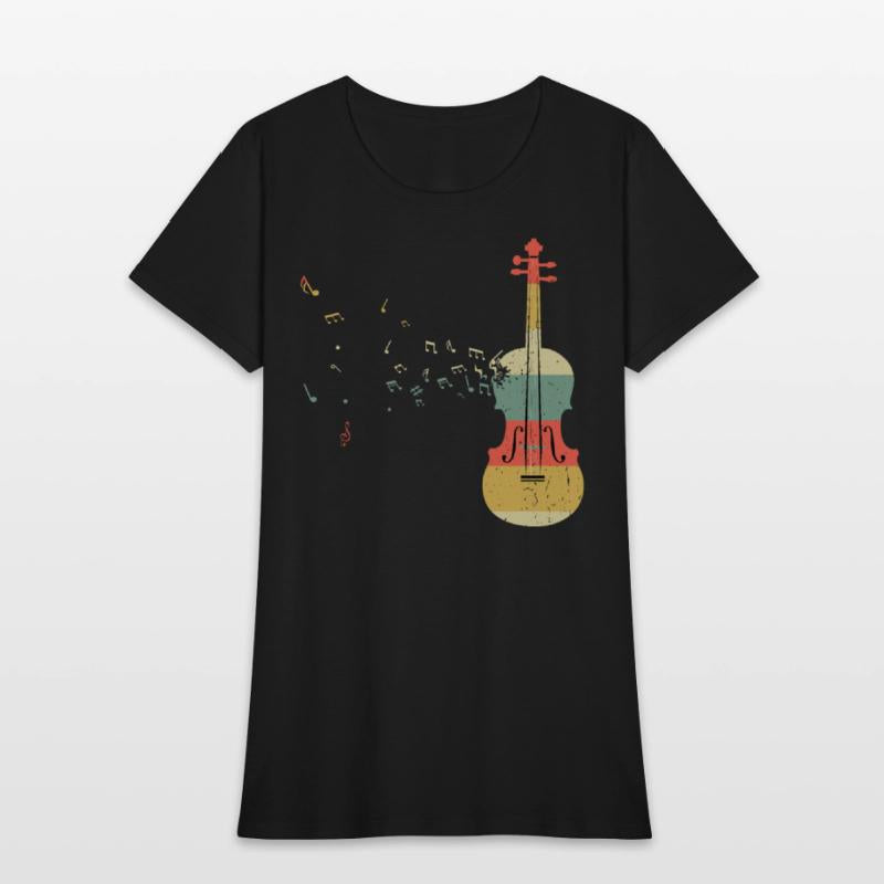 Violin Player Music Viola Lover Retro Vintage