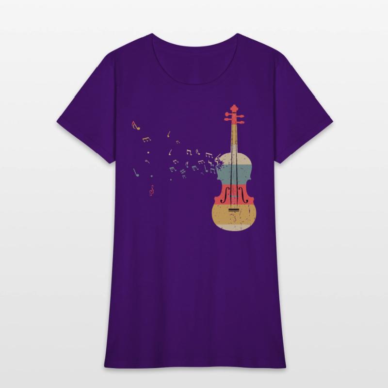 Violin Player Music Viola Lover Retro Vintage