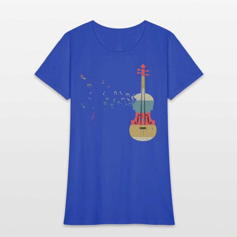 Violin Player Music Viola Lover Retro Vintage