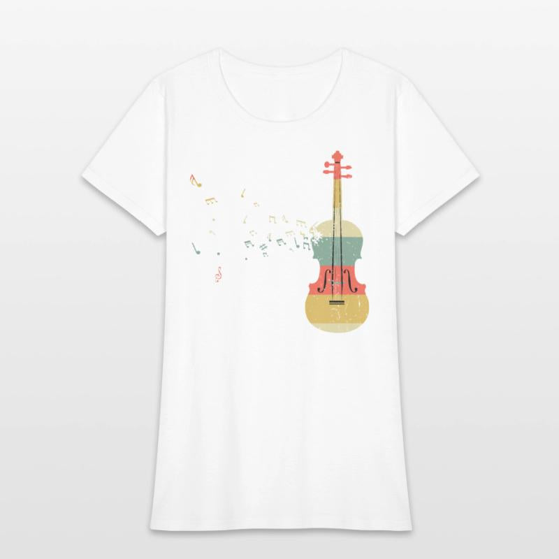Violin Player Music Viola Lover Retro Vintage