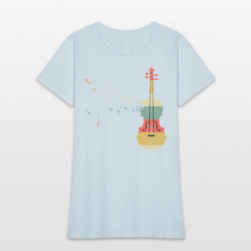 Violin Player Music Viola Lover Retro Vintage