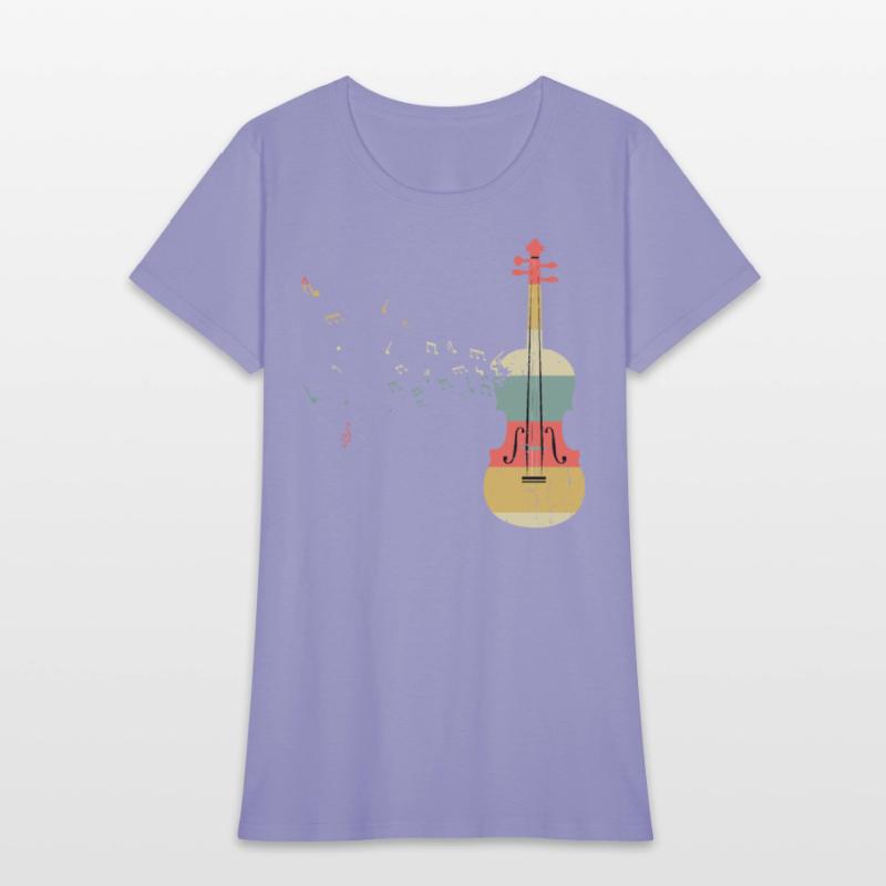 Violin Player Music Viola Lover Retro Vintage