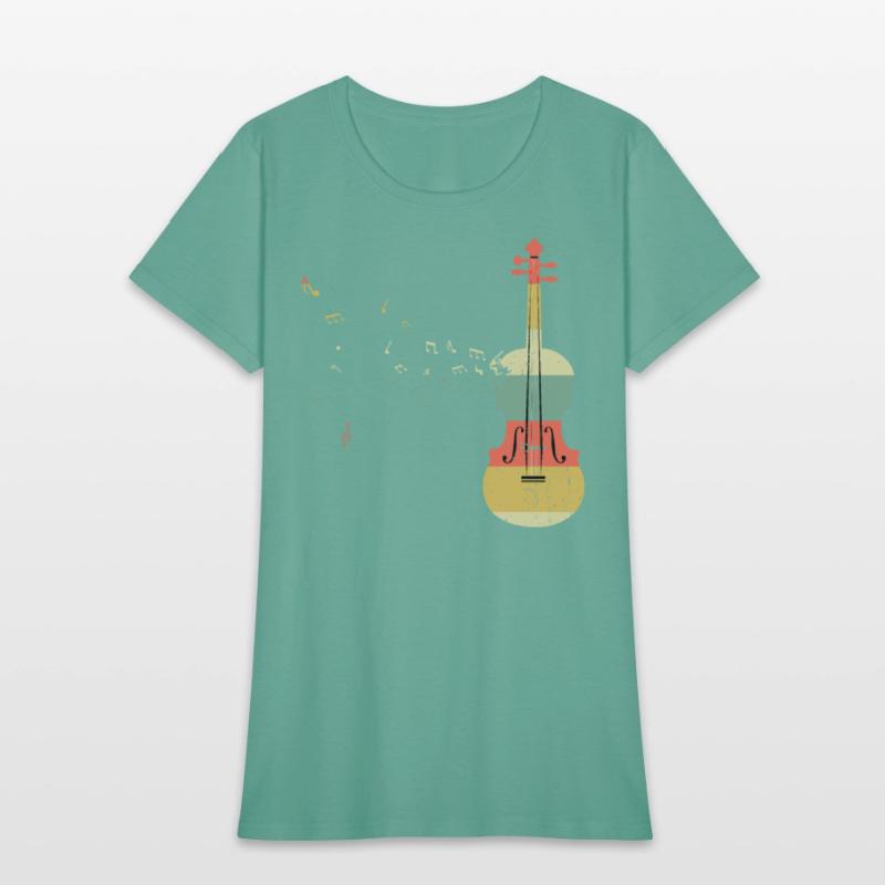 Violin Player Music Viola Lover Retro Vintage