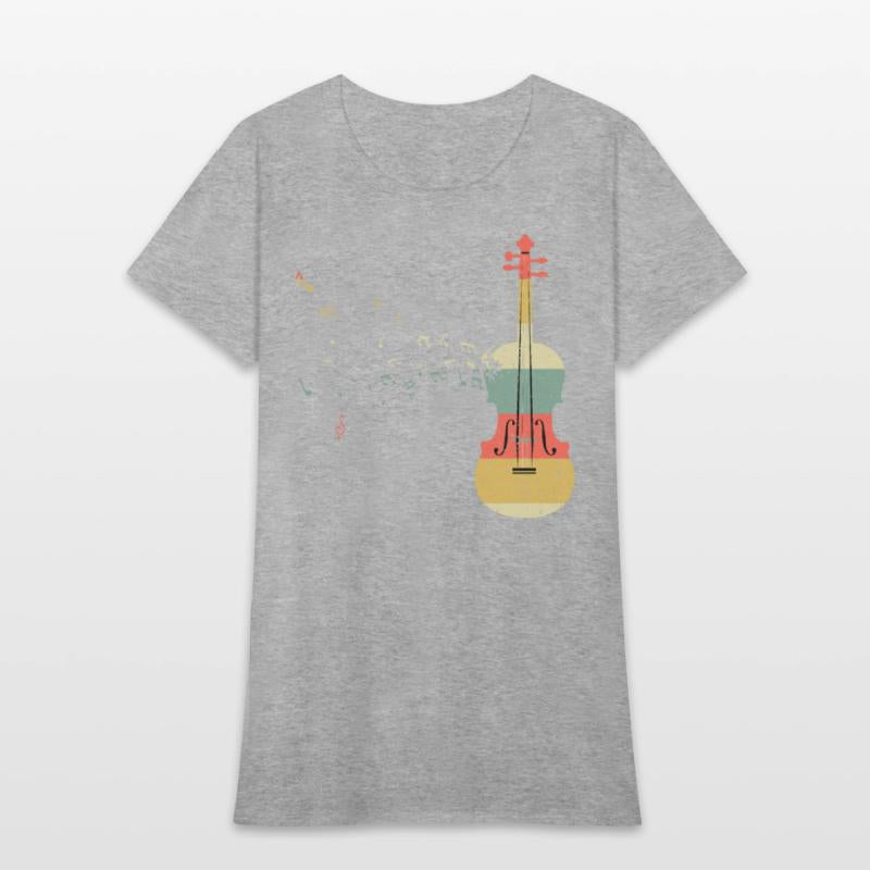 Violin Player Music Viola Lover Retro Vintage