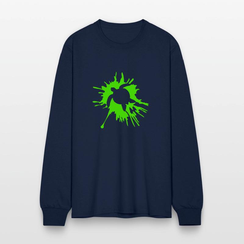 Water turtle color splash drops silhouette cool