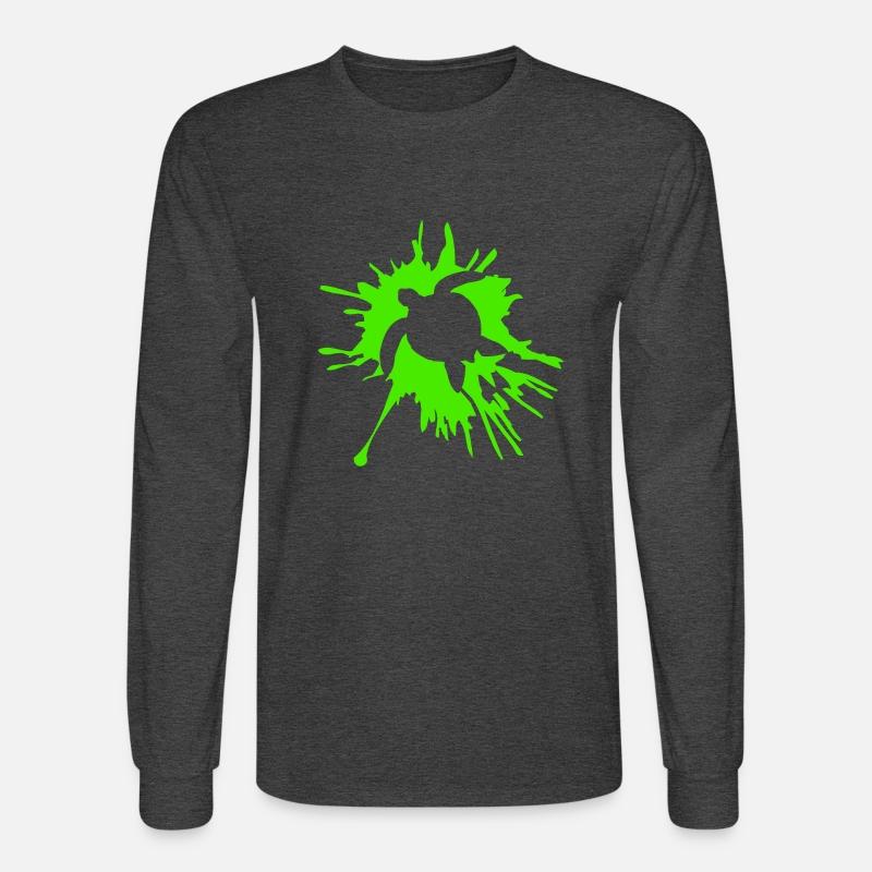 Water turtle color splash drops silhouette cool