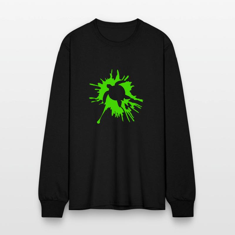 Water turtle color splash drops silhouette cool