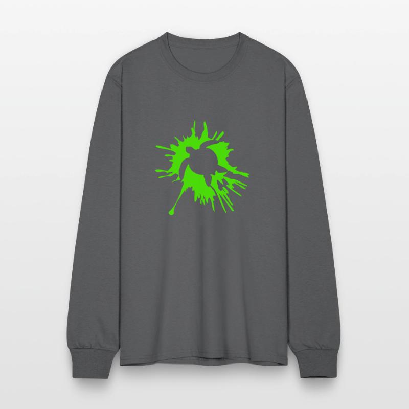 Water turtle color splash drops silhouette cool