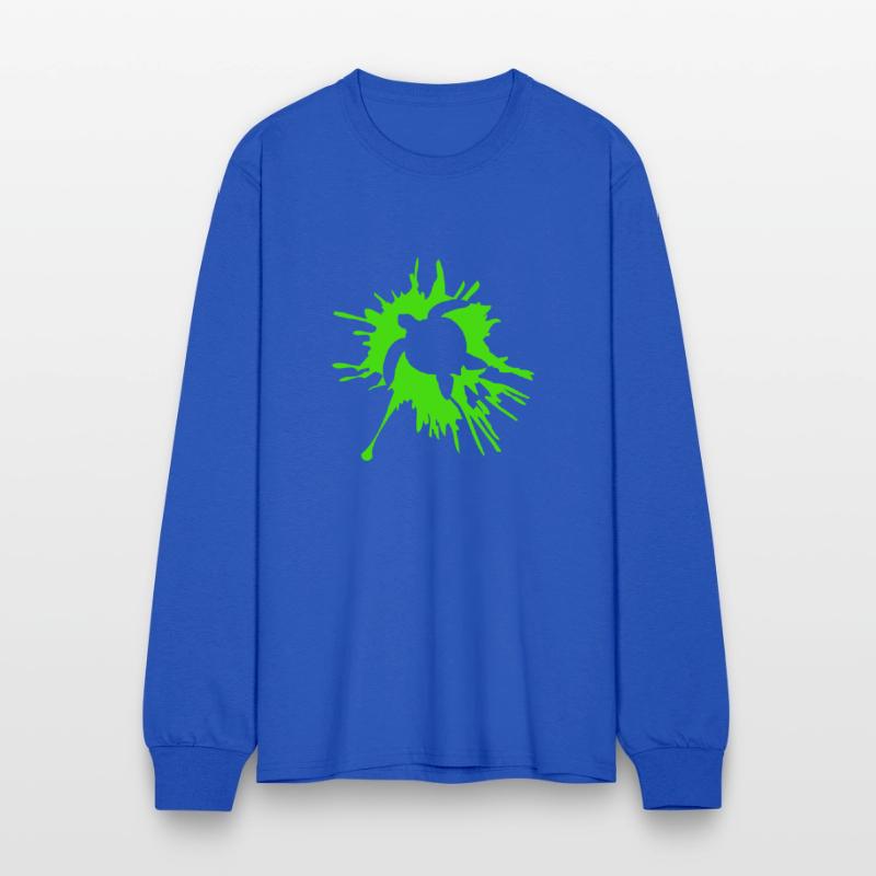 Water turtle color splash drops silhouette cool