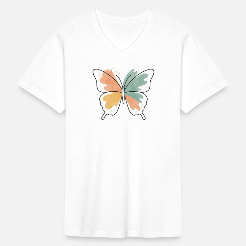 Watercolor Butterfly Art for Apparel