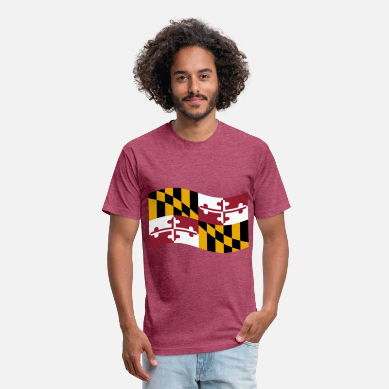 Waving Maryland Flag