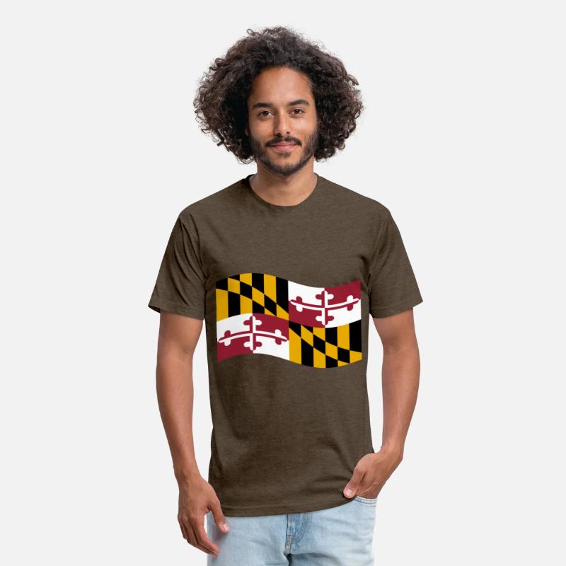 Waving Maryland Flag